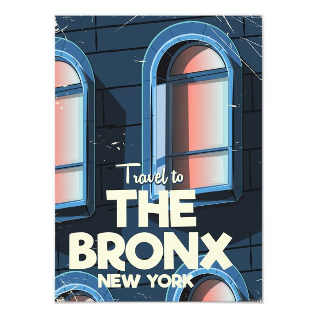 The Bronx New York City travel poster (Front)