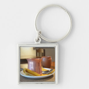 The Bronze Glass Key Ring
