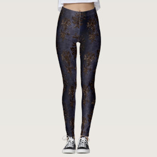 The Bronze Velvet  Series Design 2  Leggings