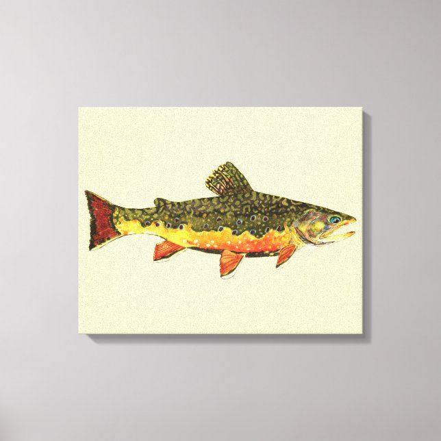 The Brook Trout Canvas Print (Front)