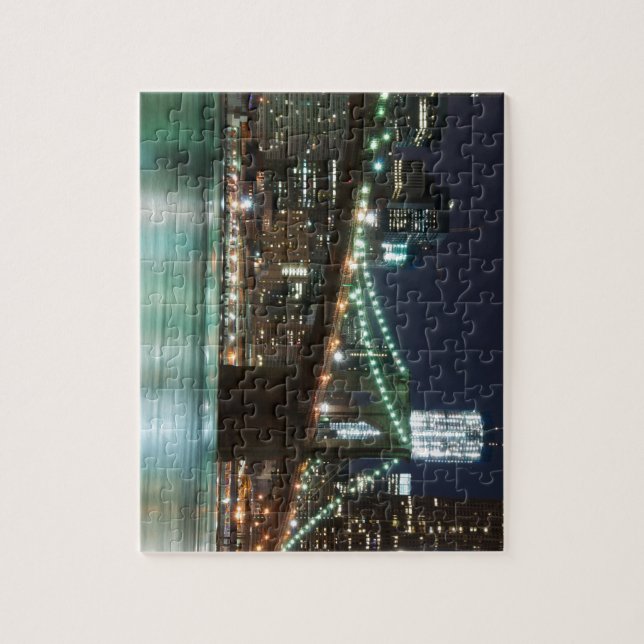 The Brooklyn Bridge - Colour Jigsaw Puzzle (Vertical)