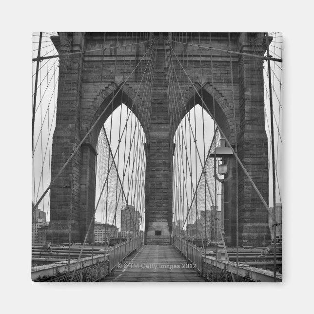 The Brooklyn Bridge in New York City Magnet (Front)