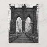 The Brooklyn Bridge in New York City Postcard<br><div class="desc">The Brooklyn Bridge in New York City. | Weygan Randolph Mayes | AssetID: 98060604</div>