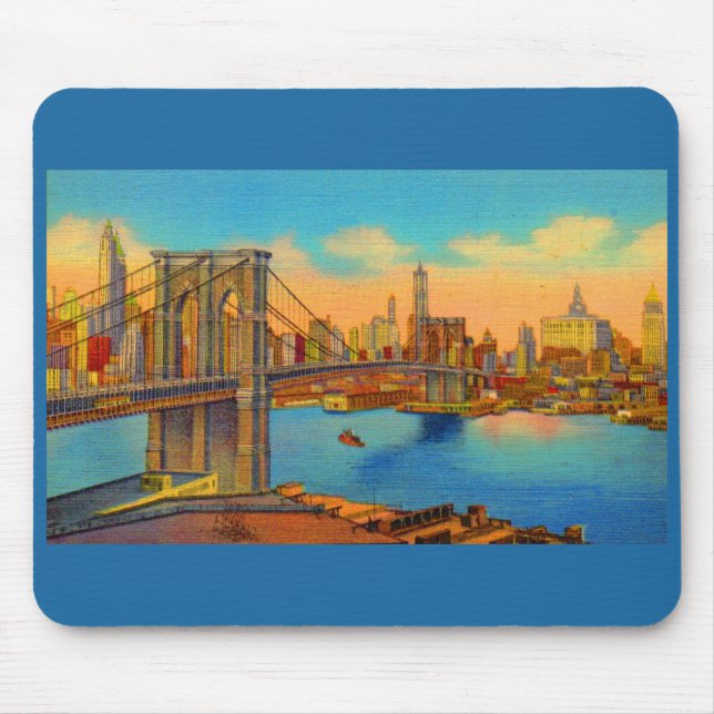 the Brooklyn Bridge Mouse Mat (Front)