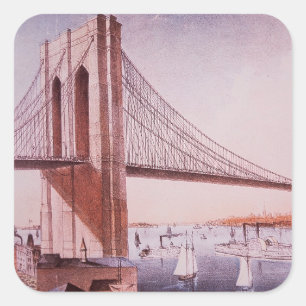 The Brooklyn Bridge Square Sticker