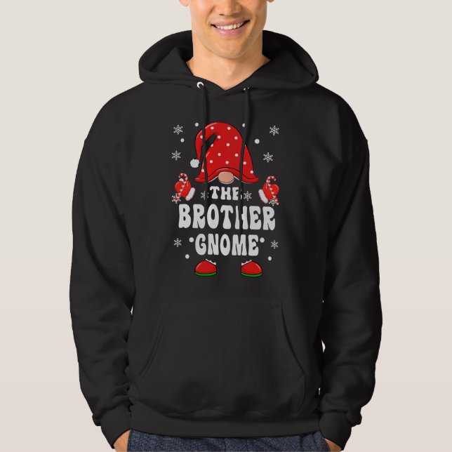 The Brother Gnome Matching Family Christmas Pajama Hoodie (Front)