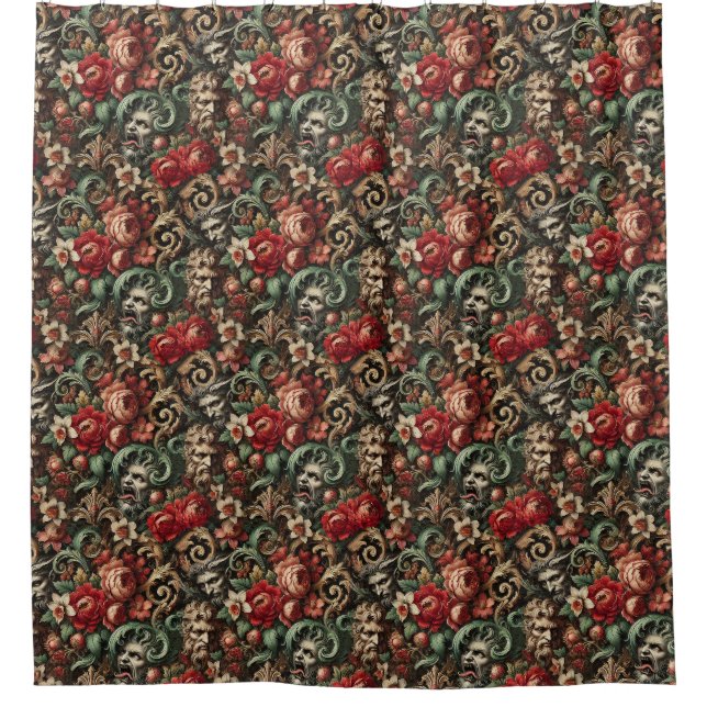 The Brothers Green – Gothic Baroque  Shower Curtain (Front)