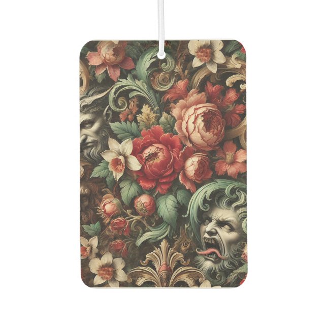 The Brothers Green – Gothic Floral  Car Air Freshener (Front)