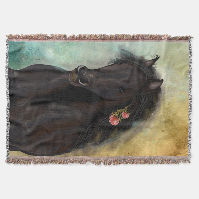 THE BROWN FRIESIAN ~ Throw Blanket (Front)