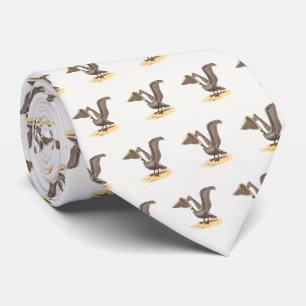 The Brown Pelican (Pelecanus occidentalis) NY Bird Tie