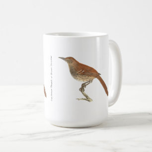 The Brown Thrush or Brown Thrasher, New York Birds Coffee Mug