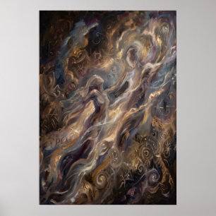 The Brown Veil of Ancestral Breath Wall Art