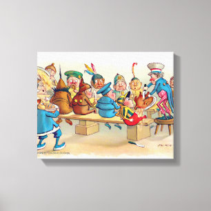 The Brownie's Christmas Dinner Canvas Print