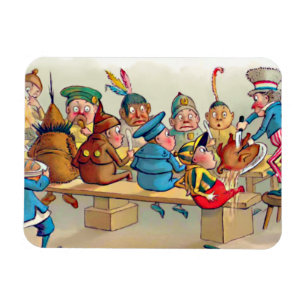 The Brownie's Christmas Dinner Magnet