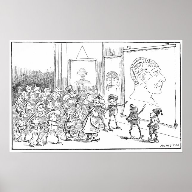 The Brownies Study Phrenology Poster (Front)