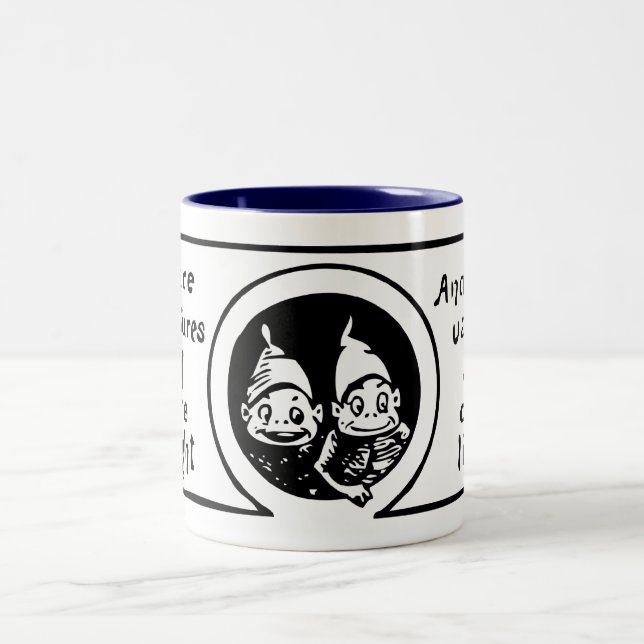 The Brownies: We are Creatures of the Night Two-Tone Coffee Mug (Center)