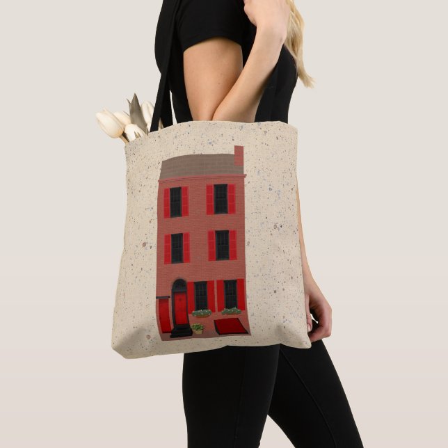 The Brownstone Tote Bag (Close Up)