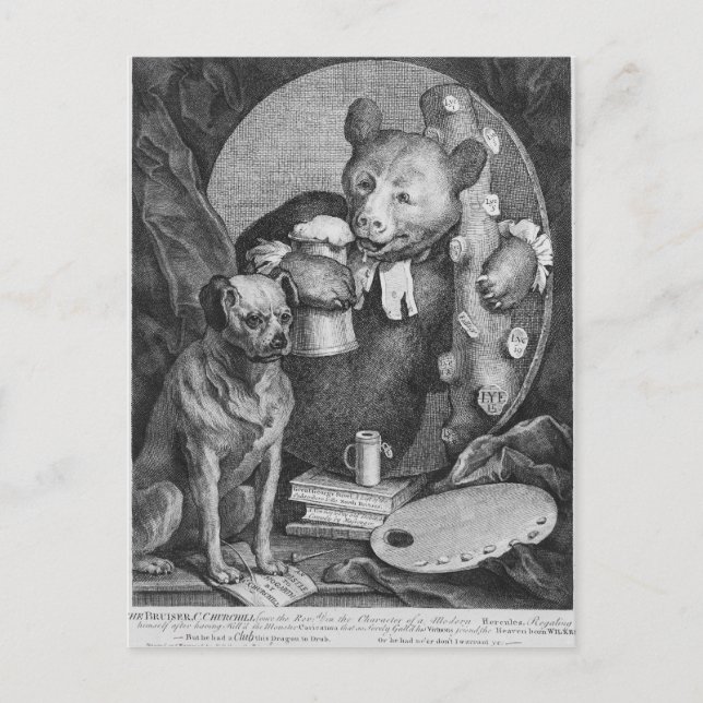 The Bruiser Charles Churchill, once the Postcard (Front)