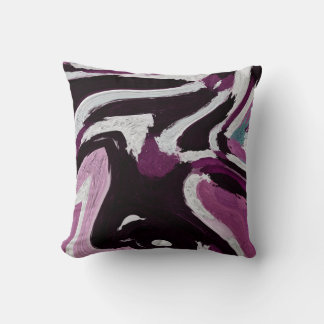 The brush stroke graphic abstract background. Art  Cushion