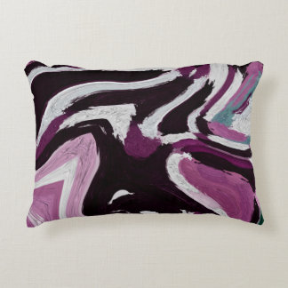The brush stroke graphic abstract background. Art  Decorative Cushion