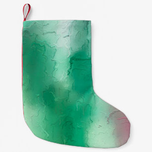 The brush stroke graphic abstract background. Art Small Christmas Stocking