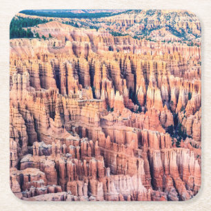 The Bryce Canyon National Park - Utah, USA Square Paper Coaster