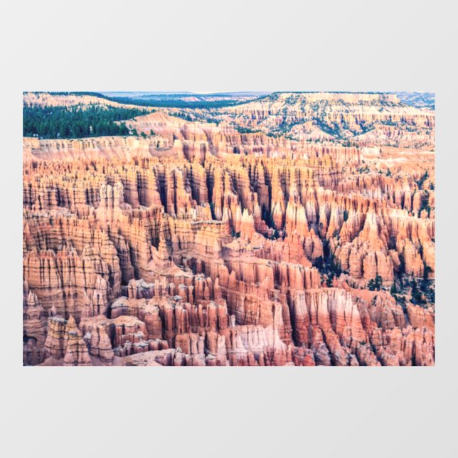The Bryce Canyon National Park - Utah, USA Window Cling (Sheet)