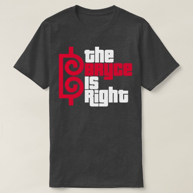 The Bryce is Right Blue T-Shirt (Design Front)