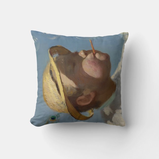 The Bubble Boy (by Paul Peel) Cushion (Front)
