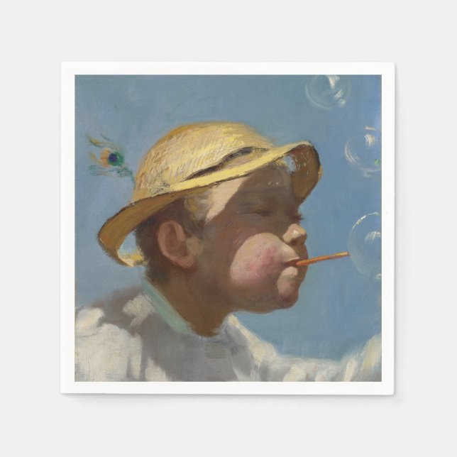 The Bubble Boy (by Paul Peel) Napkin (Front)