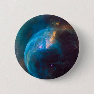 The Bubble Nebula, Ngc 7635. 6 Cm Round Badge