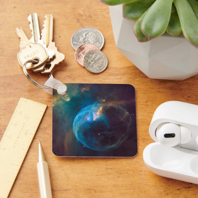 The Bubble Nebula, Ngc 7635. Key Ring (Desk)