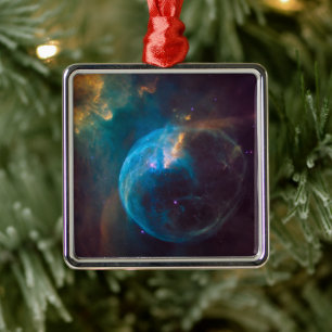 The Bubble Nebula, Ngc 7635. Metal Tree Decoration
