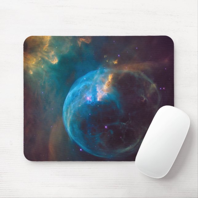 The Bubble Nebula, Ngc 7635. Mouse Mat (With Mouse)