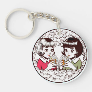 the Bubbling Sisters ACRYLIC KEY HOLDER Key Ring