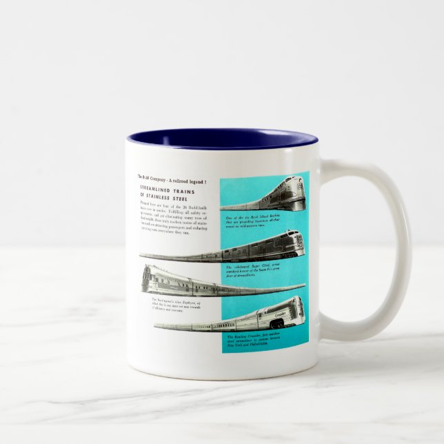 The Budd Company - A Railroad Legend Two-Tone Coffee Mug (Right)