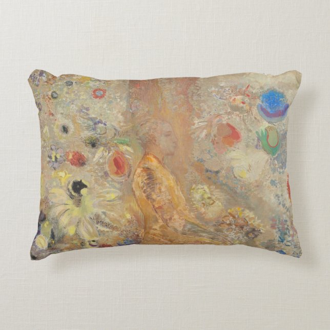 The Buddha by Odilon Redon Decorative Cushion (Front)