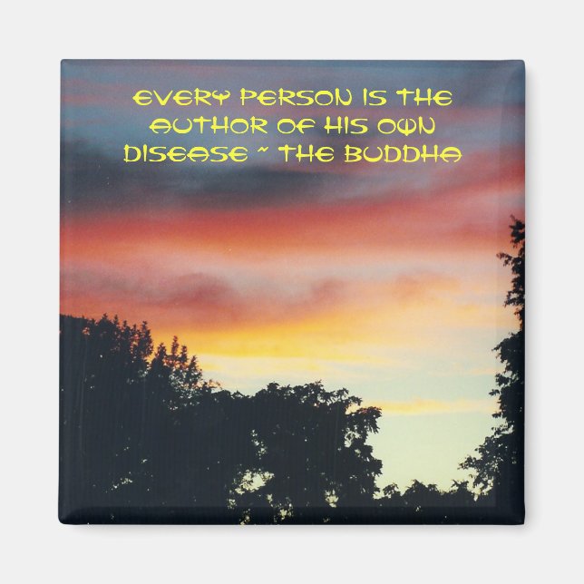 The Buddha: on disease - magnet (Front)