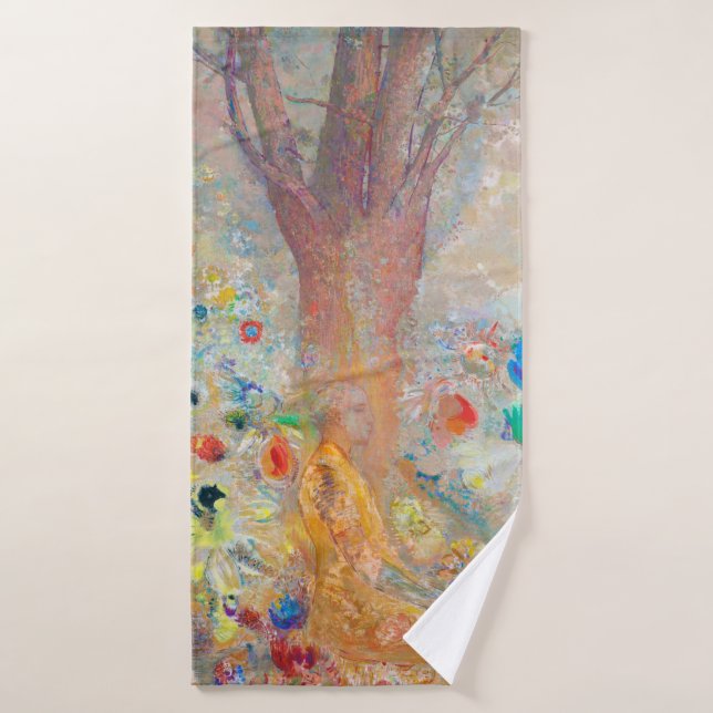 The Buddha, Redon Bath Towel (Bath Towel)