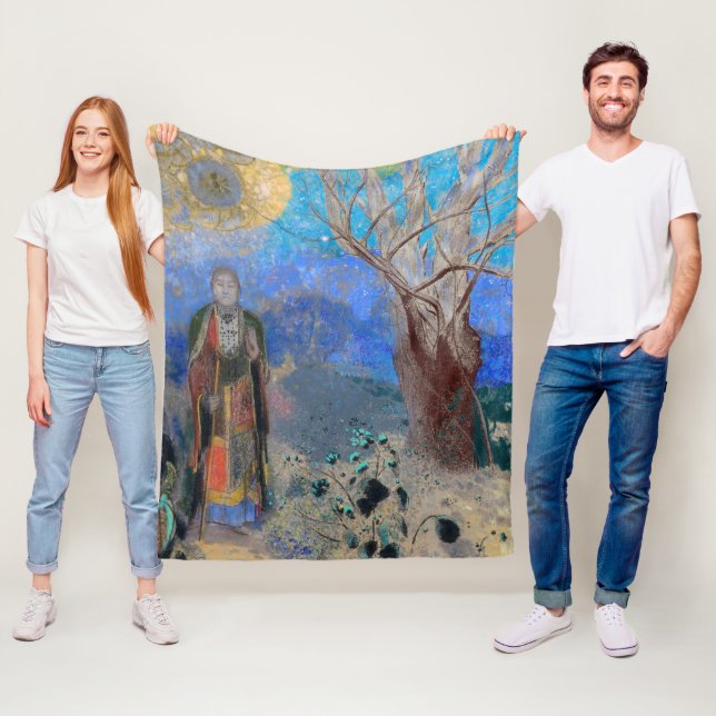 The Buddha, Redon Fleece Blanket (In Situ)
