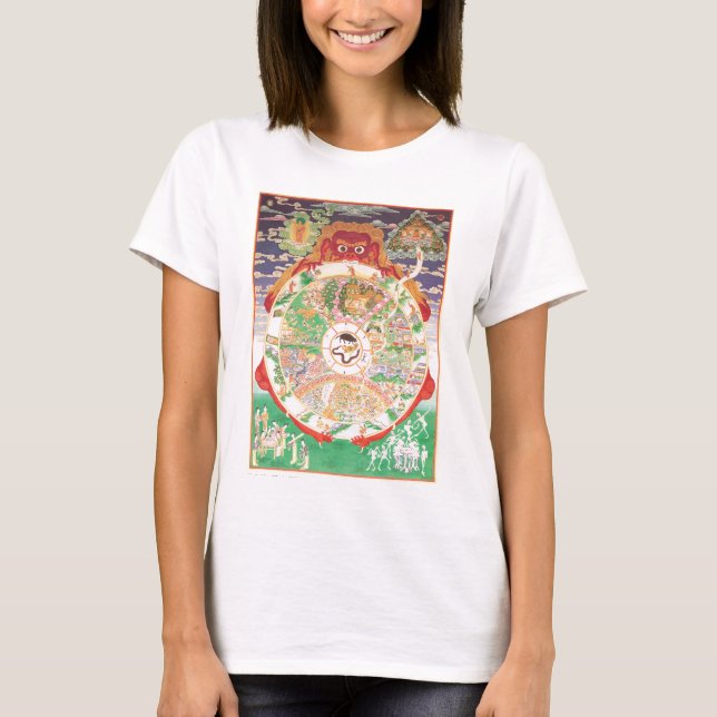The Buddhist Wheel of Life T-Shirt (Front)