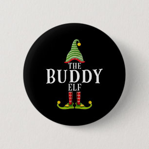 The Buddy Elf Funny Matching Pajama Xmas  6 Cm Round Badge