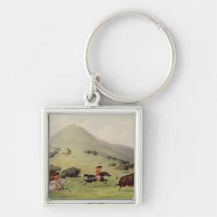 The Buffalo Hunt, c.1832 Key Ring
