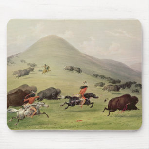 The Buffalo Hunt, c.1832 Mouse Mat