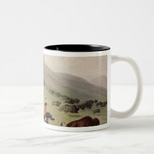 The Buffalo Hunt, c.1832 Two-Tone Coffee Mug