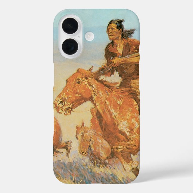 The Buffalo Runners, Big Horn Basin by Remington Case-Mate iPhone Case (Back)