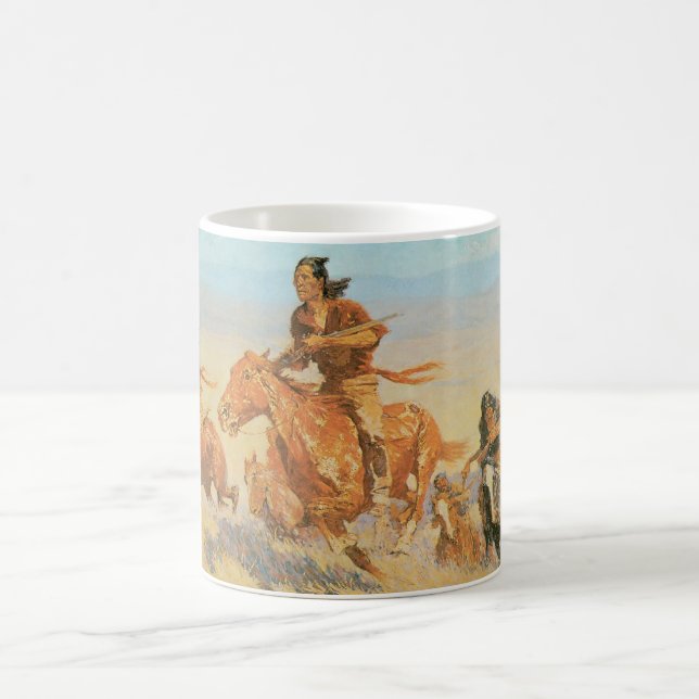 The Buffalo Runners, Big Horn Basin by Remington Coffee Mug (Center)