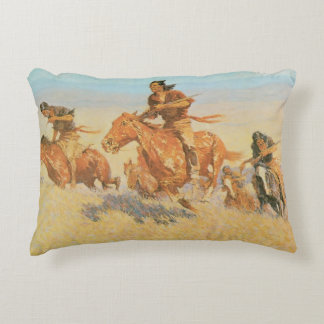 The Buffalo Runners, Big Horn Basin by Remington Decorative Cushion