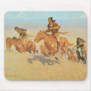 The Buffalo Runners, Big Horn Basin by Remington Mouse Mat