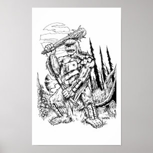 “The Bugbear” - Illustration by Tracy Lesch Poster